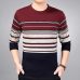 2019 brand social cotton thin men's pullover sweaters casual crocheted striped knitted sweater men masculino jersey clothes 5066