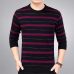 2019 brand social cotton thin men's pullover sweaters casual crocheted striped knitted sweater men masculino jersey clothes 5066