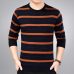 2019 brand social cotton thin men's pullover sweaters casual crocheted striped knitted sweater men masculino jersey clothes 5066