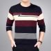 2019 brand social cotton thin men's pullover sweaters casual crocheted striped knitted sweater men masculino jersey clothes 5066