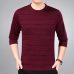 2019 brand social cotton thin men's pullover sweaters casual crocheted striped knitted sweater men masculino jersey clothes 5066