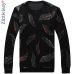 2019 designer pullover feather men sweater dress thin jersey knitted sweaters mens wear slim fit knitwear fashion clothing 41241