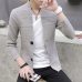 2019 knitting cardigan male v-neck outer wear in the spring and autumn light fashion handsome recreational sweater