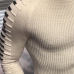 2019 new Men's Slim Casual Sweater Personality fashion Woven stitching pullover Thick sweater male Brand clothes