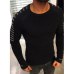 2019 new Men's Slim Casual Sweater Personality fashion Woven stitching pullover Thick sweater male Brand clothes