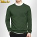 5XL mens pullover sweaters 2017 Autumn new solid cotton O neck sweater jumpers Winter male knitwear man Blue Gray Black Green