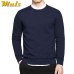 5XL mens pullover sweaters 2017 Autumn new solid cotton O neck sweater jumpers Winter male knitwear man Blue Gray Black Green