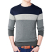 Autumn Fashion Brand Casual Sweater O-Neck Striped Slim Fit Mens Sweaters Pullovers Men Pull Homme Contrast Color Knitwear 2019