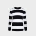 Autumn Winter Fashion Brand Clothing Men Knitted Sweater Thick Stripes Slim Fit Pullover Men 100% Cotton O-Neck Sweaters For Men