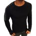 Autumn Winter Sweater Men 2018 NewArrival Casual Pullover Men Long Sleeve O-Neck Patchwork Knitted Solid Men Sweaters Size M-3XL