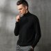 Autumn and winter new high-neck cashmere sweater men's loose large size sweater business casual solid color sweater