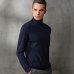 Autumn and winter new high-neck cashmere sweater men's loose large size sweater business casual solid color sweater