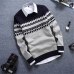 BDLJ 2018 brand social cotton thin men pullover sweaters casual crocheted striped knitted sweater men masculino jersey clothes