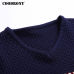 COODRONY 2019 Autumn Winter Warm Wool Sweaters Casual Hit Color  Patchwork V-neck Pullover Men Brand Slim Fit Cotton Sweater 155