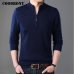 COODRONY Cashmere Sweater Men Clothes 2019 Autumn Winter Thick Warm Wool Pullover Men Casual Zipper Turtleneck Pull Homme 8142