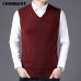 COODRONY Casual Argyle V-Neck Sleeveless Vest Men Clothes 2019 Autumn Winter New Arrival Knitted Cashmere Wool Sweater Vest 8174