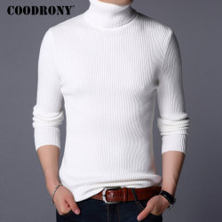 COODRONY Christmas Sweater Men Clothes 2019 Winter Thick Warm Mens Sweaters Casual Classic Turtleneck Cashmere Pullover Men 8253