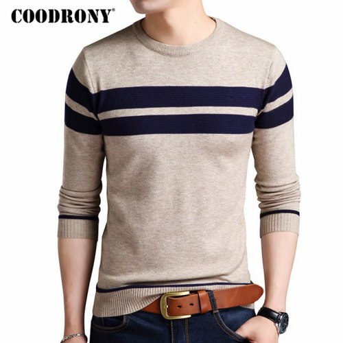 COODRONY Mens Knitted Cashmere Wool Sweaters 2019 Autumn Winter New Pullover Men Casual O-Neck Jumper Sweater Men Pull Homme 217