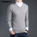 COODRONY Merino Wool Sweater Men Autumn Winter Thick Warm Sweaters And Pullovers Casual V-Neck Pure Wool Sweater Pull Homme 7305