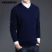 COODRONY Merino Wool Sweater Men Autumn Winter Thick Warm Sweaters And Pullovers Casual V-Neck Pure Wool Sweater Pull Homme 7305