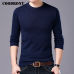 COODRONY Sweater Men Autumn Winter Warm Mens Knitted Wool Sweaters Solid Color Casual O-Neck Pull Homme Cotton Pullover Men 7209