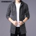 COODRONY Sweater Men Clothes 2019 Winter Thick Warm Long Cardigan Men With Hood Sweater Coat With Cotton Liner Zipper Coats H004