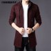 COODRONY Sweater Men Clothes 2019 Winter Thick Warm Long Cardigan Men With Hood Sweater Coat With Cotton Liner Zipper Coats H004