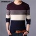 COODRONY Sweater Men Streetwear Fashion Striped Knitwear Autumn Winter Cotton Wool Pullover Men Slim Fit O-Neck Pull Homme 91028