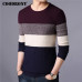 COODRONY Sweater Men Streetwear Fashion Striped Knitwear Autumn Winter Cotton Wool Pullover Men Slim Fit O-Neck Pull Homme 91028