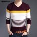 COODRONY Sweaters Thick Warm Pullover Men Casual Striped V-Neck Sweater Men Clothing 2019 Autumn Winter Knitwear Pull Homme 8162