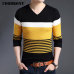 COODRONY Sweaters Thick Warm Pullover Men Casual Striped V-Neck Sweater Men Clothing 2019 Autumn Winter Knitwear Pull Homme 8162