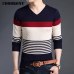 COODRONY Sweaters Thick Warm Pullover Men Casual Striped V-Neck Sweater Men Clothing 2019 Autumn Winter Knitwear Pull Homme 8162