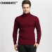 COODRONY Winter Thick Warm Cashmere Sweater Men Turtleneck Mens Sweaters Slim Fit Pullover Men Classic Wool Knitwear Pull Homme