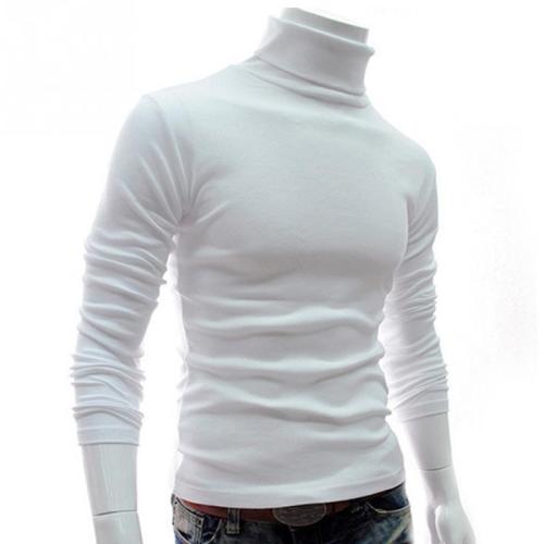 Cncool New Autumn Mens Sweaters Casual Male turtleneck Man's Black Solid Knitwear Slim Brand Clothing Sweater