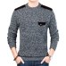 DIMUSI Autumn Winter Men's Sweater Men's Turtleneck Solid Color Casual Sweater Men's Slim Fit Brand Knitted Pullovers 3XL,TA309