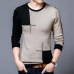 DIMUSI Spring Autumn Men's Sweater Men's Turtleneck Breathable Casual Sweater Mens O NeckSlim Fit Brand Knitted Pullovers,TA318