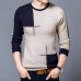 DIMUSI Spring Autumn Men's Sweater Men's Turtleneck Breathable Casual Sweater Mens O NeckSlim Fit Brand Knitted Pullovers,TA318