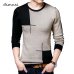 DIMUSI Spring Autumn Men's Sweater Men's Turtleneck Breathable Casual Sweater Mens O NeckSlim Fit Brand Knitted Pullovers,TA318