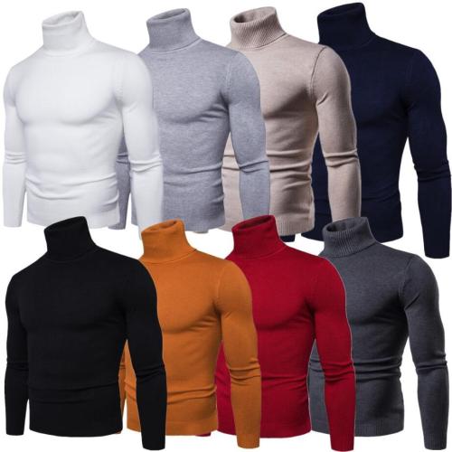 Fashion Man Women Solid Sweater Turtleneck For Winner