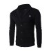 Fashion Men's Cardigan Sweater Slim Fit Solid Color Knitwear Korean Style Casual Clothing Male (The Size Is A Little Smaller)