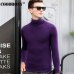 Free Shipping Fashion Classic Solid Color Turtleneck Sweater Men Winter Warm Pullover Men Slim Fit Cashmere Woolen Sweaters 6347