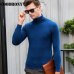 Free Shipping Fashion Classic Solid Color Turtleneck Sweater Men Winter Warm Pullover Men Slim Fit Cashmere Woolen Sweaters 6347