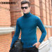 Free Shipping Fashion Classic Solid Color Turtleneck Sweater Men Winter Warm Pullover Men Slim Fit Cashmere Woolen Sweaters 6347