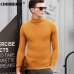 Free Shipping Fashion Classic Solid Color Turtleneck Sweater Men Winter Warm Pullover Men Slim Fit Cashmere Woolen Sweaters 6347