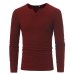 Helisopus Men V-neck Sweaters Long Sleeve Pullover Stretch Shirts Casual Jumper Men 2018 Autumn Winter Knitting Sweater