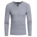 Helisopus Men V-neck Sweaters Long Sleeve Pullover Stretch Shirts Casual Jumper Men 2018 Autumn Winter Knitting Sweater