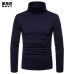 Hot Fashion Mens Sweater Solid Roll Turtle Neck Pullover Knitted Jumper Winter Male Fashion Casual Tops