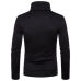 Hot Fashion Mens Sweater Solid Roll Turtle Neck Pullover Knitted Jumper Winter Male Fashion Casual Tops