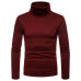 Hot Fashion Mens Sweater Solid Roll Turtle Neck Pullover Knitted Jumper Winter Male Fashion Casual Tops