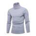 LAAMEI 2018 New Autumn Winter Men'S Sweater Men's Turtleneck Solid Color Casual Sweater Men's Slim  Brand Knitted Pullovers